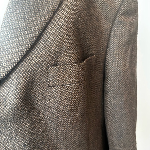 Burberry London Sz 46R Brown Sport Coat with Notch Lapels and 100% Wool - Picture 4 of 11